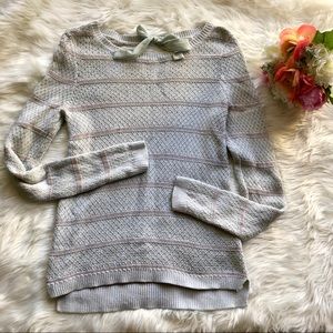 🎉 HP! [lauren conrad] mint green back bow sweater